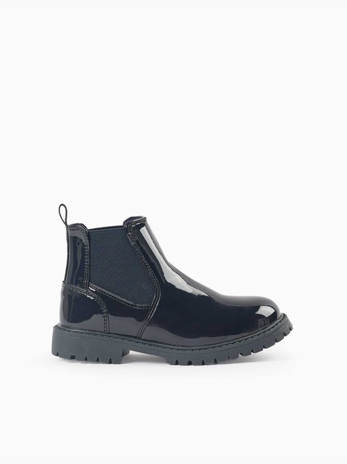 Botines chelsea de charol con suela antideslizante - Kiabi Botines chelsea de charol con suela antideslizante - Kiabi