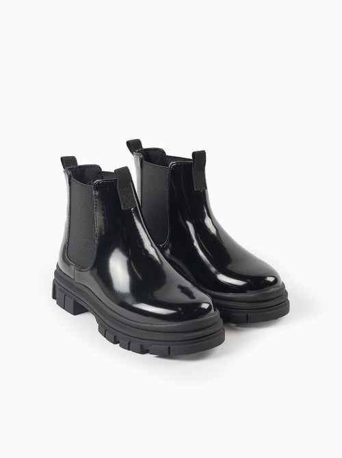 Botines chelsea de charol con suela antideslizante - Kiabi Botines chelsea de charol con suela antideslizante - Kiabi