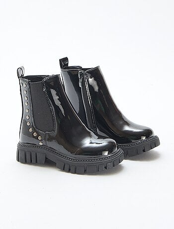 Botines Chelsea de charol