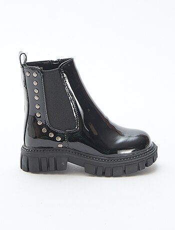 Botines Chelsea de charol