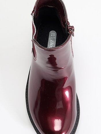 Botines Chelsea de imitación con elásticos brillantes