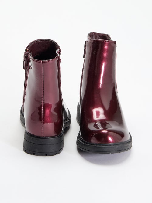 Botines Chelsea de imitación con elásticos brillantes - Kiabi Botines Chelsea de imitación con elásticos brillantes - Kiabi