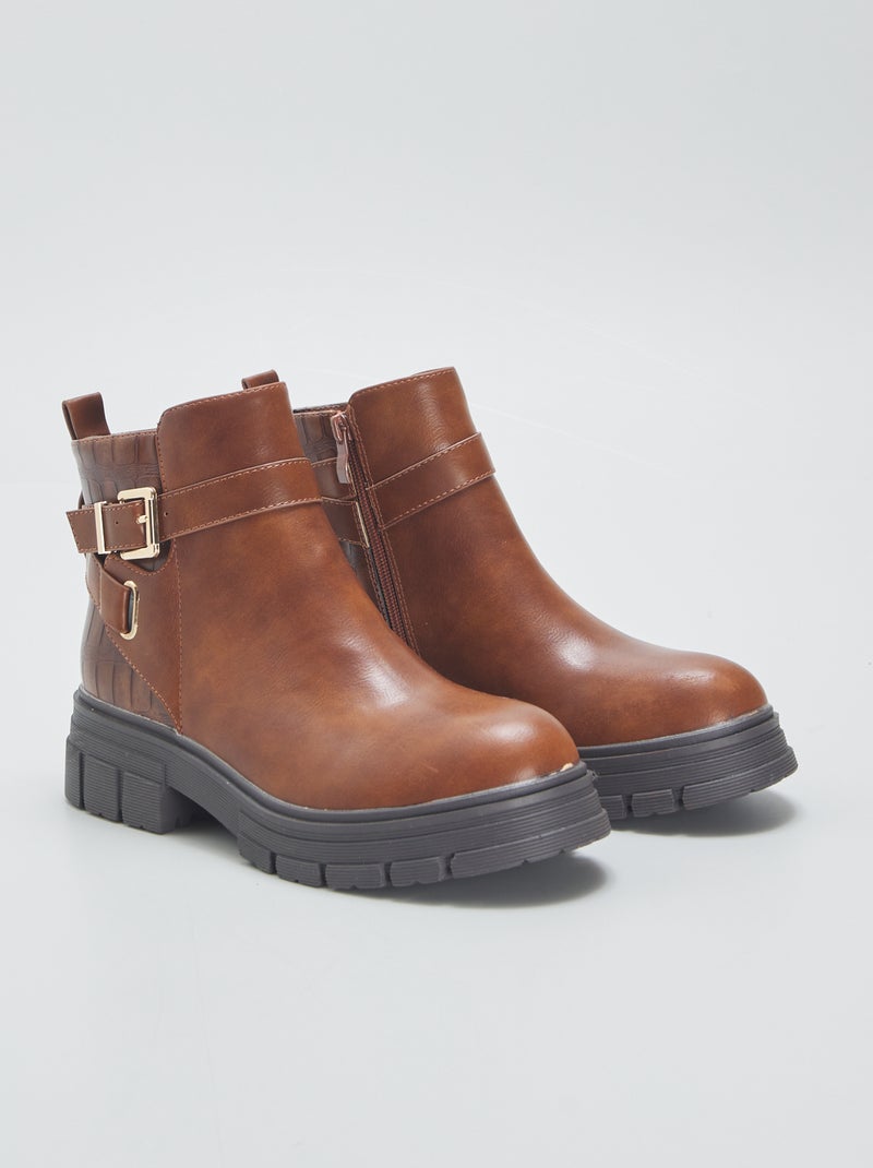 Botines chelsea MARRON - Kiabi