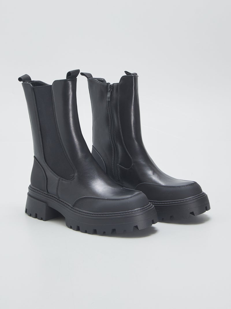 Botines chelsea NEGRO - Kiabi