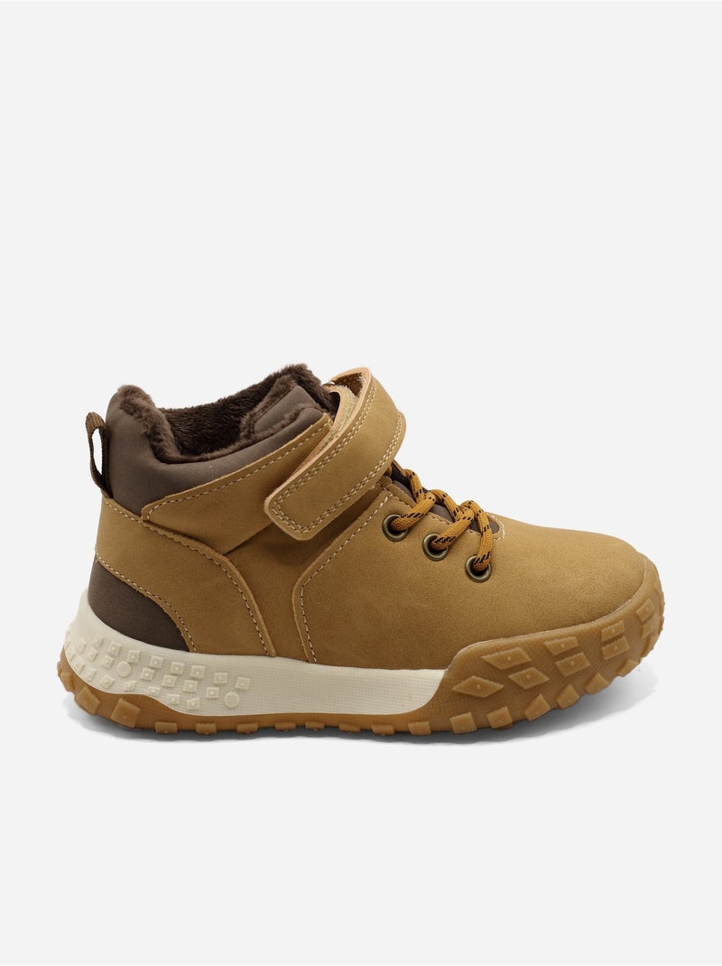 Botines con cierre de velcro Camel - Kiabi