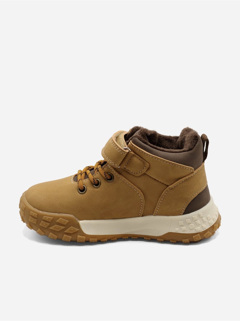 Botines con cierre de velcro Camel - Kiabi