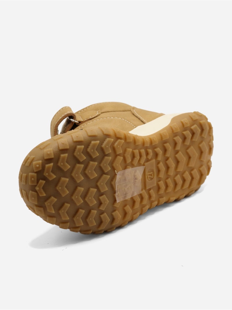 Botines con cierre de velcro Camel - Kiabi