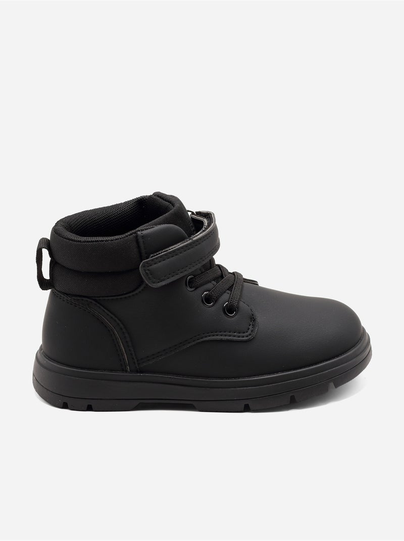 Botines con cierre de velcro Negro - Kiabi
