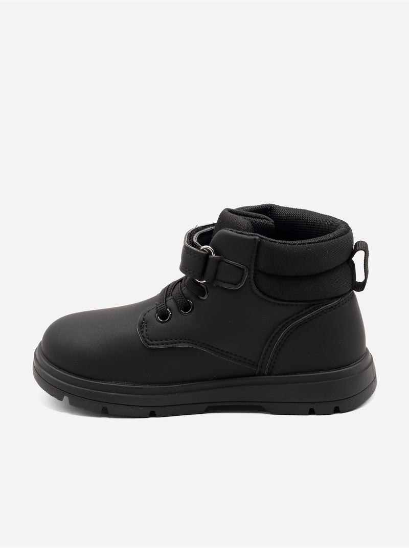 Botines con cierre de velcro Negro - Kiabi