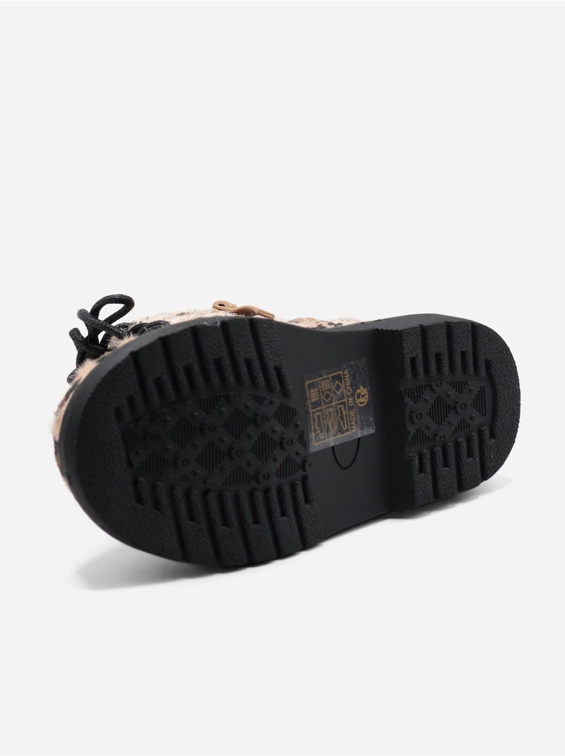 Botines con cordones Marrón habano - Kiabi