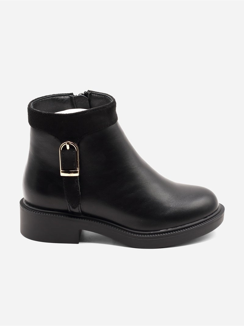 Botines con correa Negro - Kiabi