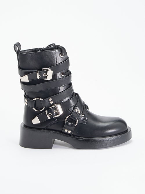 Botines con correas - Kiabi