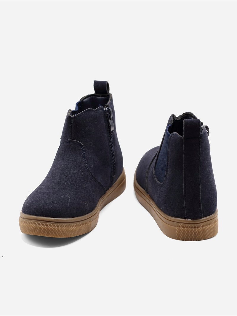 Botines con cremallera Azul oscuro - Kiabi