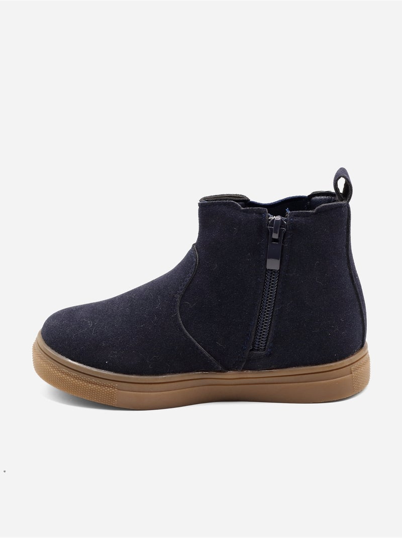 Botines con cremallera Azul oscuro - Kiabi