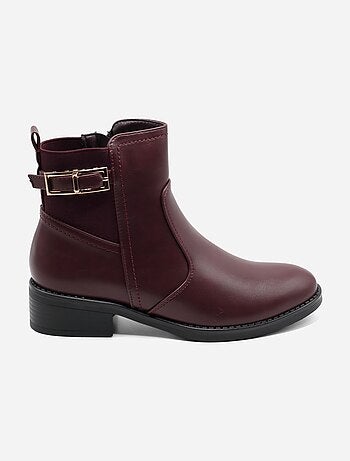 Botines con cremallera