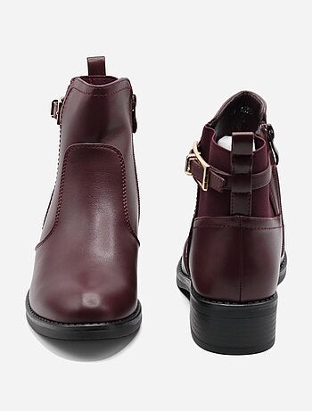 Botines con cremallera