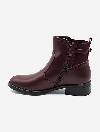 Botines con cremallera