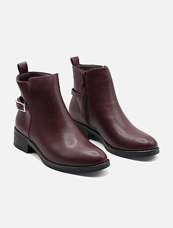Botines con cremallera