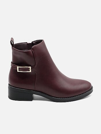 Botines con cremallera