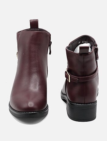 Botines con cremallera