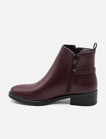 Botines con cremallera