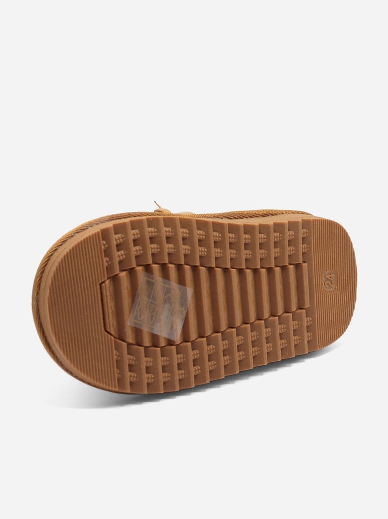 Botines con cremallera Camel - Kiabi