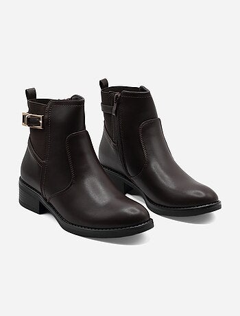 Botines con cremallera