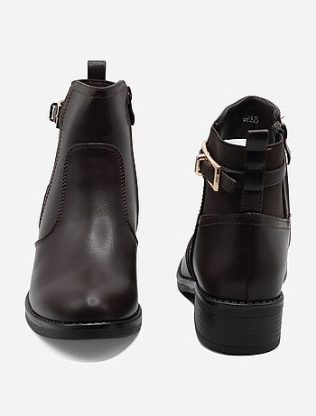 Botines con cremallera