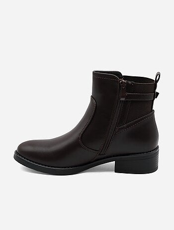 Botines con cremallera