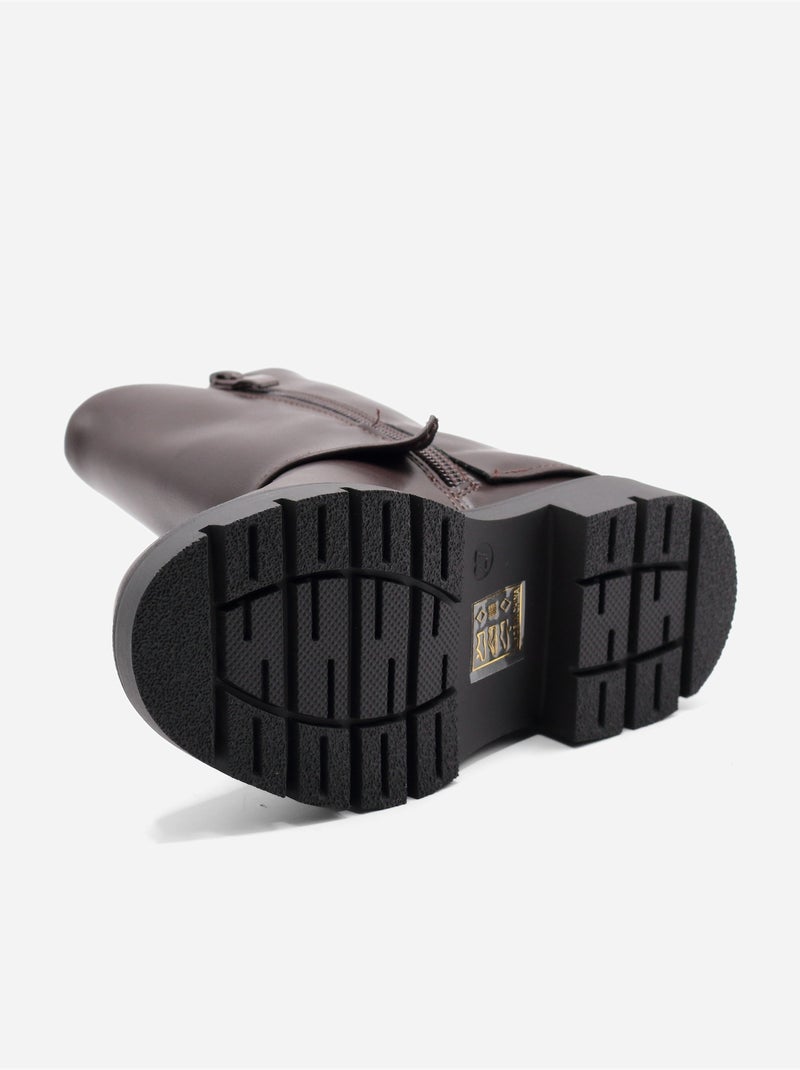 Botines con cremallera Marrón - Kiabi