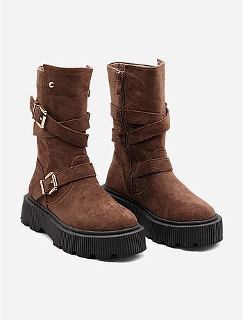 Botines con cremallera
