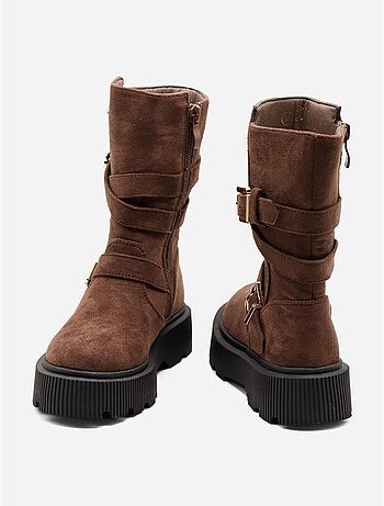 Botines con cremallera