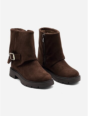 Botines con cremallera