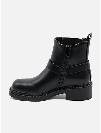 Botines con cremallera