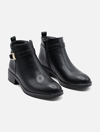 Botines con cremallera