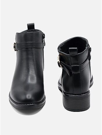 Botines con cremallera