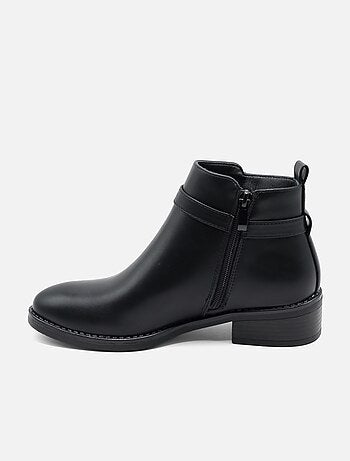 Botines con cremallera