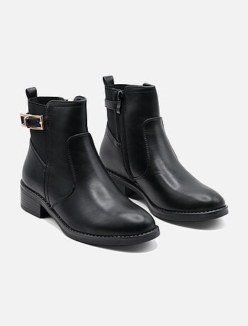 Botines con cremallera