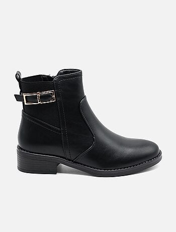 Botines con cremallera