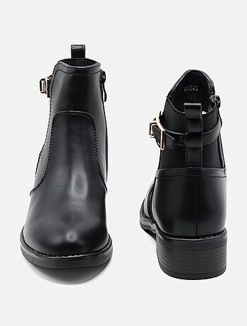 Botines con cremallera