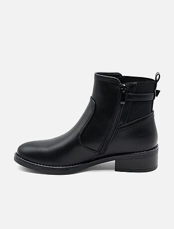 Botines con cremallera
