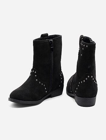 Botines con cremallera