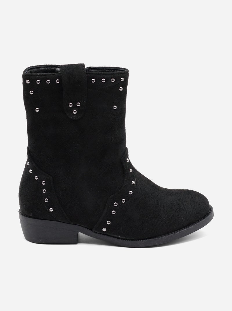 Botines con cremallera Negro - Kiabi