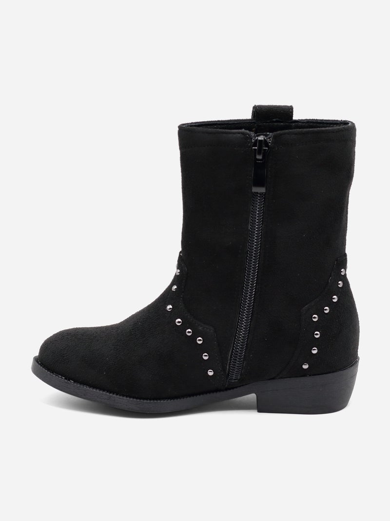 Botines con cremallera Negro - Kiabi