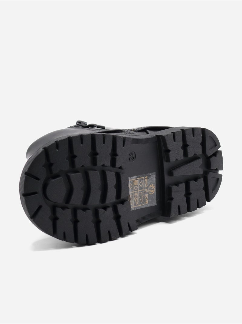 Botines con cremallera Negro - Kiabi