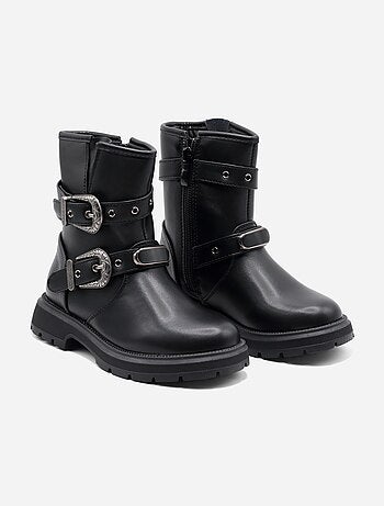 Botines con cremallera