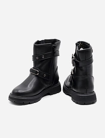 Botines con cremallera