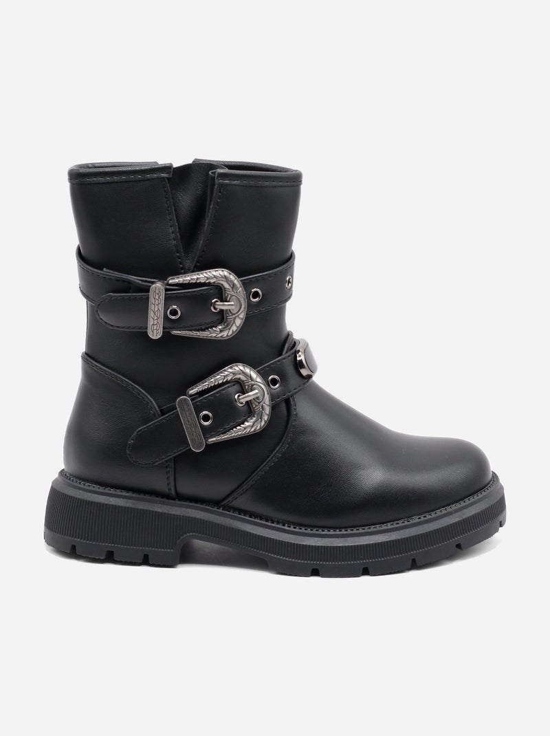 Botines con cremallera Negro - Kiabi