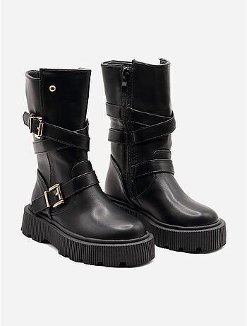 Botines con cremallera