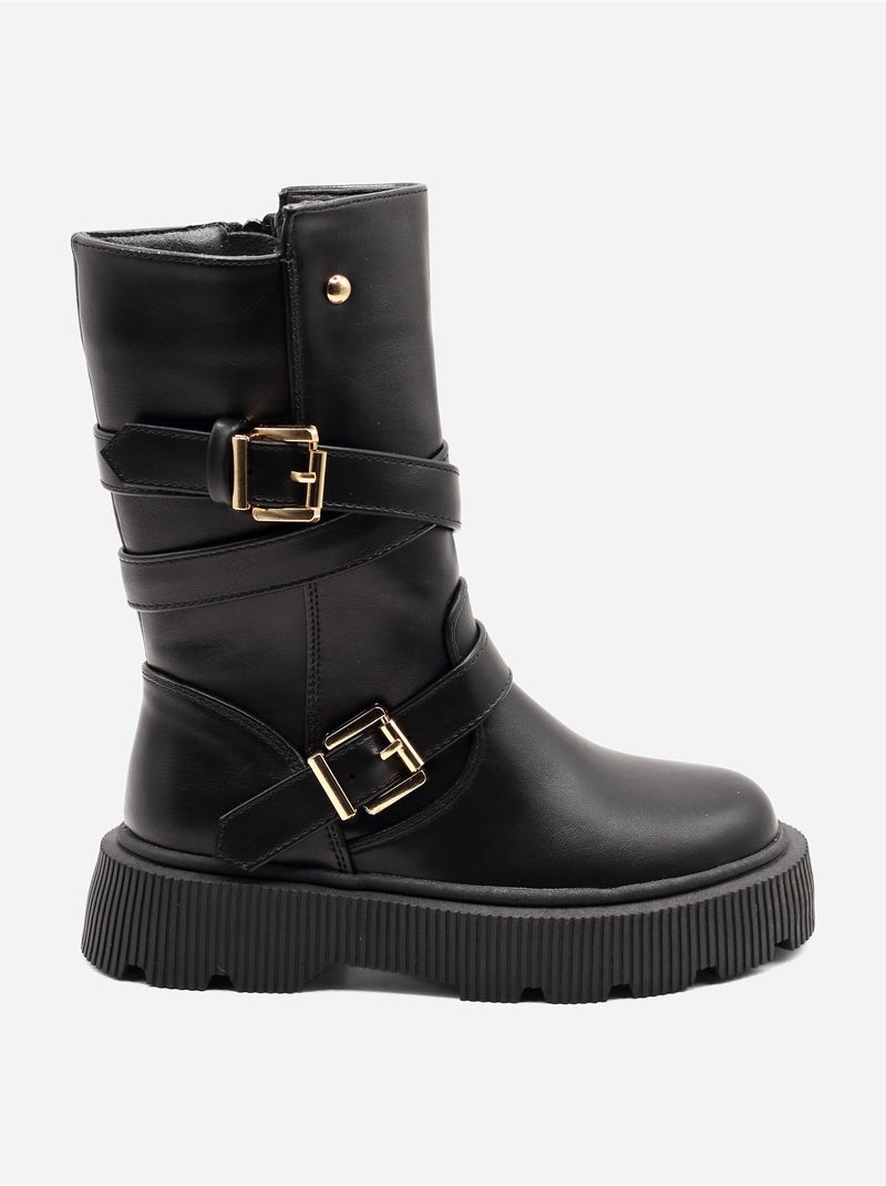 Botines con cremallera Negro - Kiabi